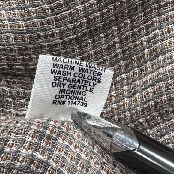 FLAX 2G Lagenlook Linen Dress Oversized Tunic Neutral Textured (Size 22 - 24) - Picture 10 of 10